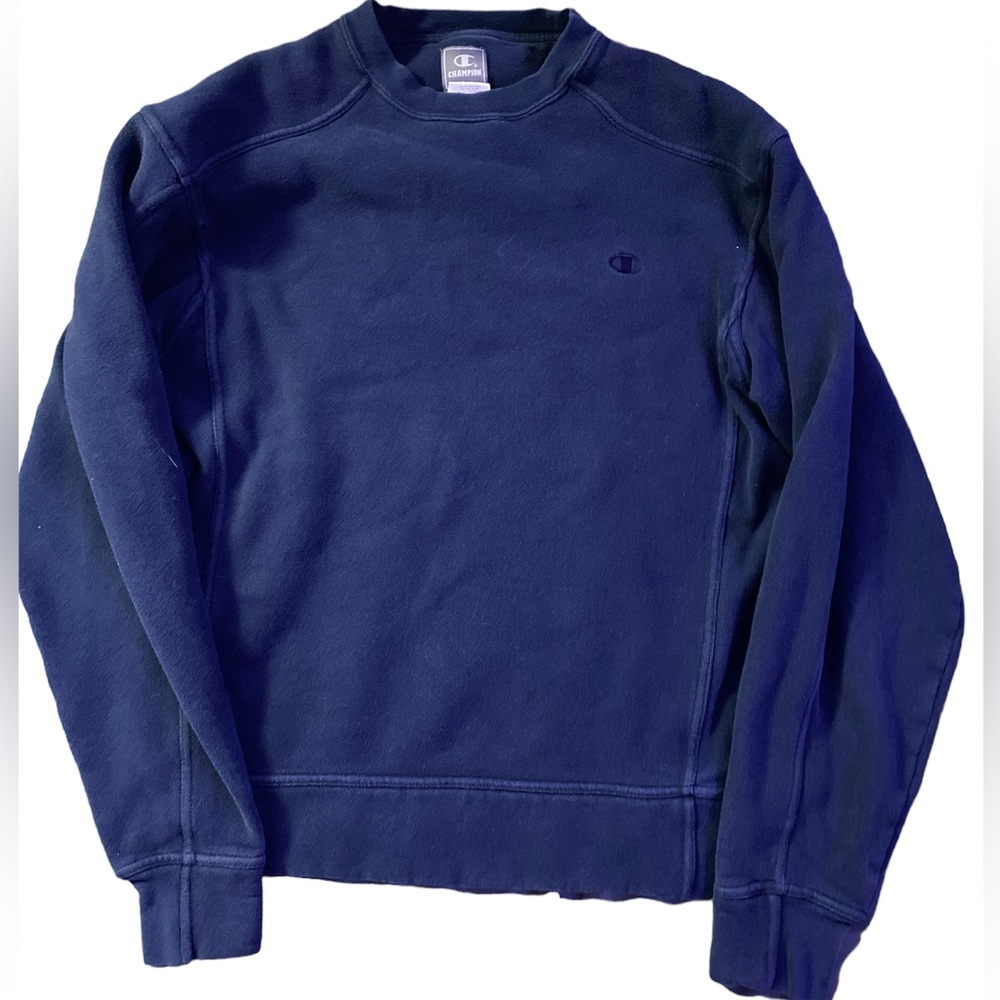 Champion Crewneck Navy Blue Size Small